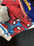 Marvel Spiderman Face Pose With Webbing Kids No Show Socks 10 Pairs Size 4-6