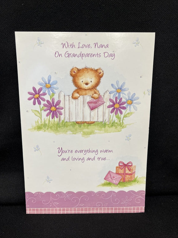 For Nana on Grandparents Day Greeting Card w/Envelope