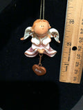 Pink Erin Prayer Angel Orn by the Encore Group made by Russ Berrie NEW