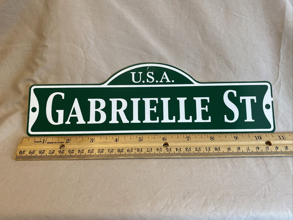 Green Street Room Sign Personalized  ~ USA  Gabrielle St ~ Stocking Stuffer ~