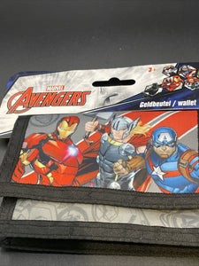 Avengers Pouch Wallet W/Loop and Hook Opening Zipper Pocket & Lanyard