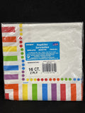 Unique Rainbow Party Napkins, 16ct