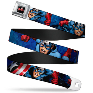 MARVEL AVENGERS MARVEL AVENGERS Logo Seatbelt Belt -WCA009