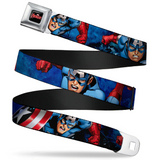 MARVEL AVENGERS MARVEL AVENGERS Logo Seatbelt Belt -WCA009