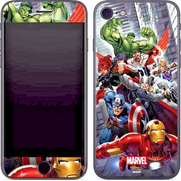 Avengers Team Power Up iPhone 7 Skinit Phone Skin Marvel NEW