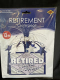 Retirement Centerpiece 9”X 13”