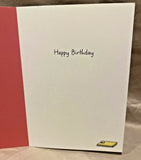 Birthday Greeting Card w/Envelope NEW