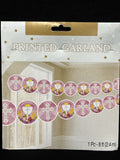 First Communion Printed Garland 1pc 8' Pink