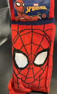 Marvel Spiderman Mens Novelty Socks 2 Pairs Sz 6-12