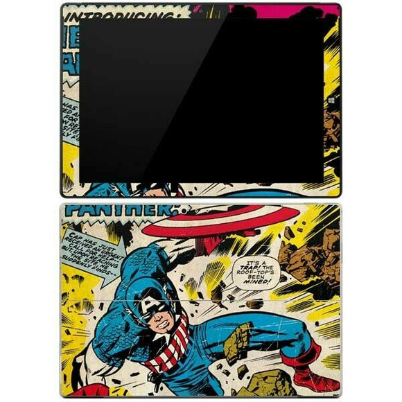 Captain America Rooftop Explosion Microsoft Surface Pro 3 Skin By Skinit Marvel NEW