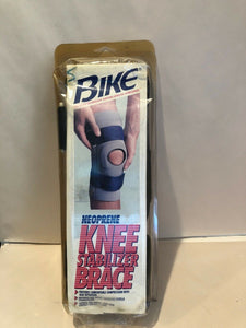 Bike Neoprene Knee Stabilizer Brace Black Sz Small 12” To 14” NEW