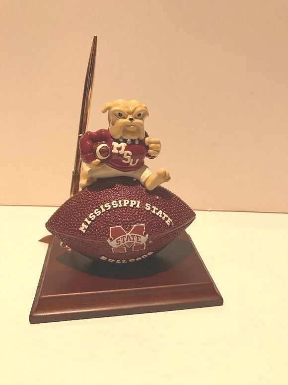 Mississippi State Bulldogs Mascot Desk Pen Clock Set Football License CollegeNEW