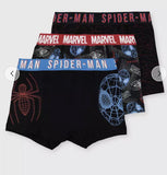 Marvel Spiderman 3 Pack Of Boxer Briefs EUSize 110 Fits 5 Yr Old