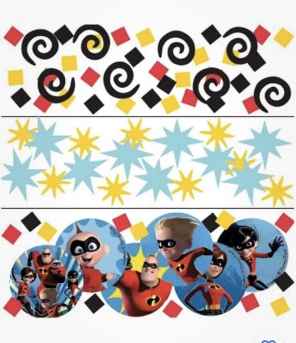 Incredibles 2 Disney Pixar Movie Kids Birthday Party Decoration Confetti 3-Pack