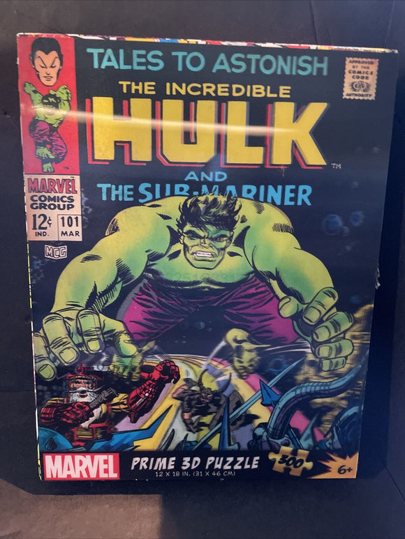 Tales To Astonish Incredible Hulk 3D Puzzle 300 Pc 12x18”