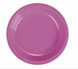 Plastic Plates 7 in. - Bright Pink 20/pkg.