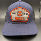 Spiderman Make Mine Marvel Navy Mens Trucker Hat