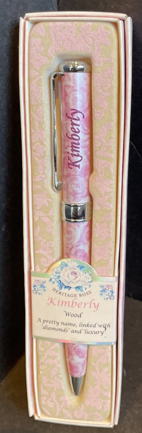 Marie-Chantal Boxed Pen Heritage Rose “Kimberly” Ink Pen With Box Great Gift New