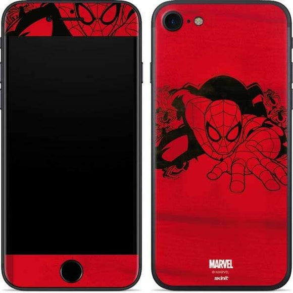 Outline of Spider-Man iPhone 7 Skinit Phone Skin Marvel NEW