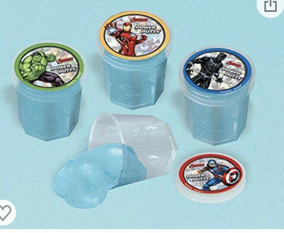 AVENGERS OOZE PUTTY / FAVORS (4) ~ Birthday Party Prize Rewards