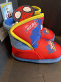 Spidey & Amazing Friends Plush Boot Slipper Sz 7/8