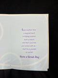 For a Great Teacher on Mother's Day Greeting Card w/Envelope