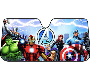 NEW Marvel Avengers Assemble Windshield Sun Shade 58" x 27" Universal Fit