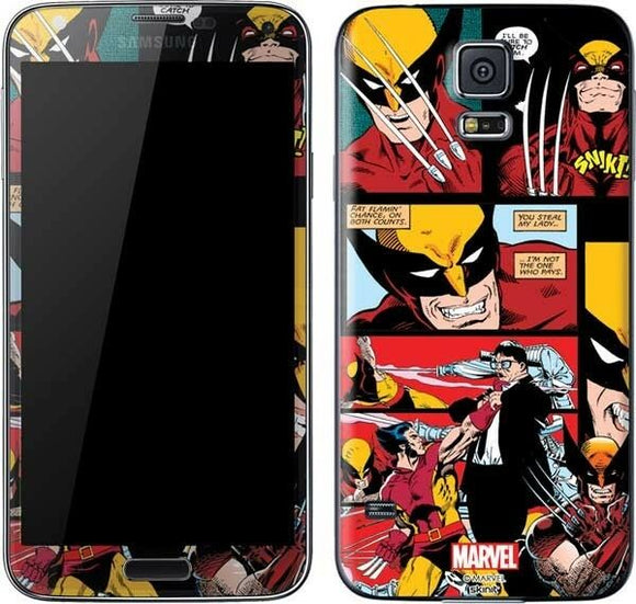 Wolverine Comic Collage Galaxy S5 Skinit Phone Skin Marvel NEW