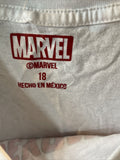 Beyond Amazing 60 Years Graphic Kids White Tshirt Size 18 Marvel