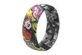 Groove Life Marvel Jean Gray Black White RING Size 12 Silicone