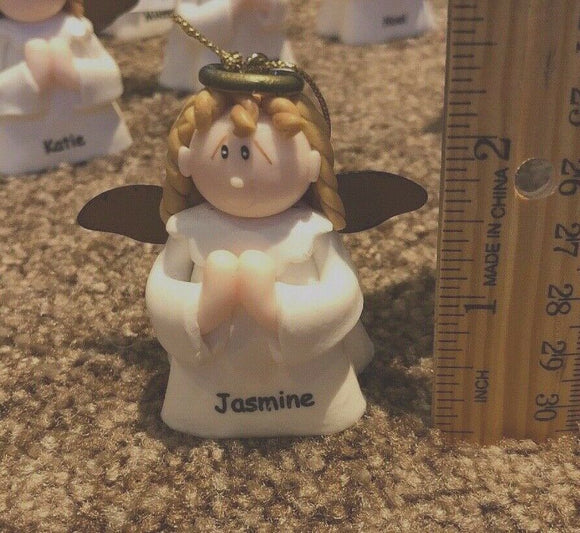 Jasmine Personalized Angel Ornament 2.5” NEW