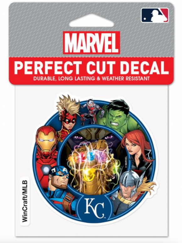 Kansas City Royals Marvel Avengers Perfect Cut Decal 4