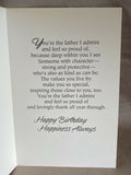 Happy Birthday Father Greeting Card w/Envelope NEW