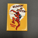 Marvel Deadpool 30th Slicin and Dicin Ata-Boy Magnet 2.5" X 3.5"