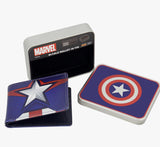 Concept One Marvel Captain America Bifold Wallet In Collectors Tin