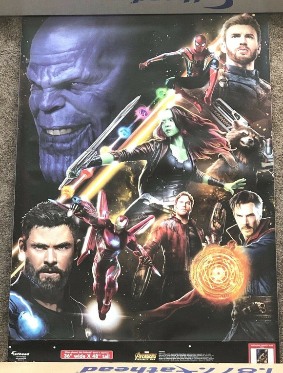 Original FATHEAD Avengers Infinity War Real Big Mural Decal Sticker 96-96249 Marvel NEW