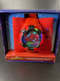 Marvel Spiderman Kids Flashing LCD  Watch And Sweatband Set