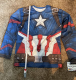 Rubies Youth Captain America Long Sleeve Shirt One Size Fits All