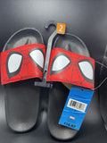 Marvel Spiderman Eyes Kids Slide Sandals Size 2