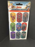 Set of 2 Marvel Avengers Action Stickers Tags Holograph SandyLion NEW