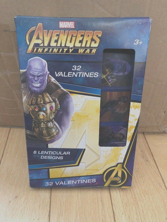 Avengers Infinity War Children’s 32 Valentines Valentine's Day Cards Thanos Thor Marvel