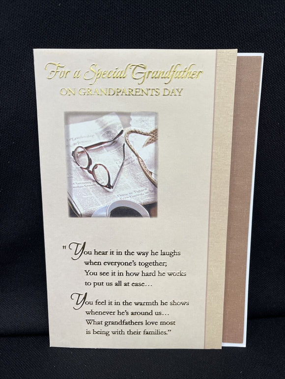 For Grandfather on Grandparents Day Greeting Card w/Envelope