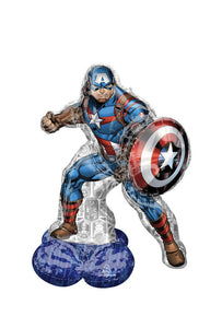 Marvel Captain America Birthday Airloonz Foil Balloon P70 (37" x 58") Party Fun