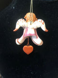 Pink Gabriela Prayer Angel Orn by the Encore Group made by Russ Berrie NEW
