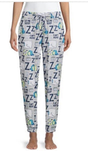 Minions Women’s L (12-14) Sleep Joggers Pockets And Drawstring