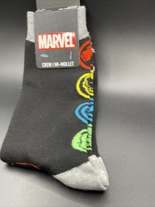 Marvel Avengers Mens Crew Socks size 7-11