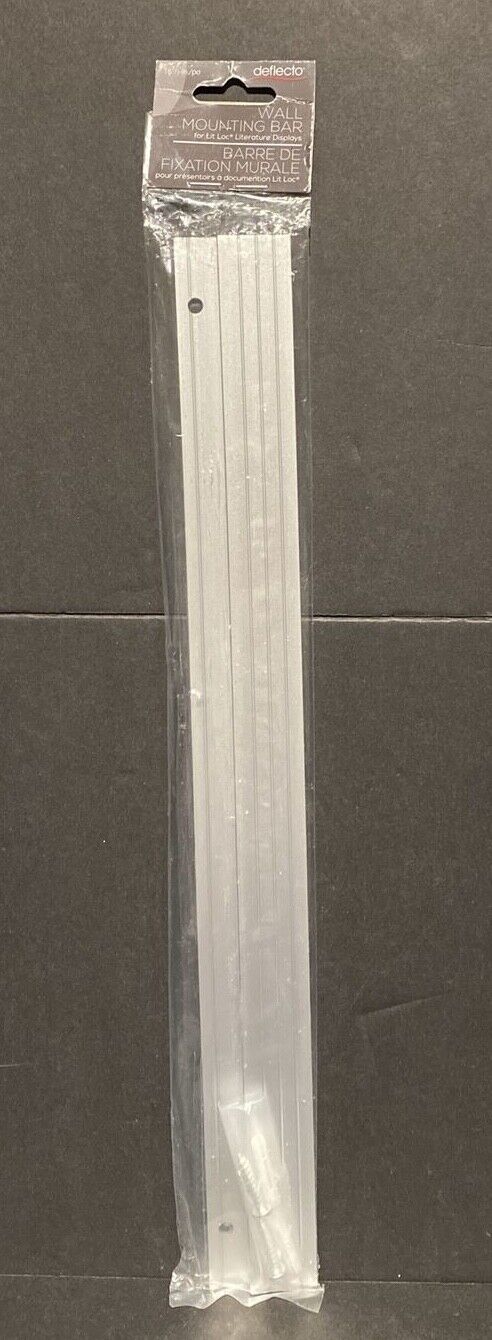 Deflecto Lit Loc Mounting Bar, 16 1/2