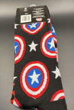 Marvel Captain American & Captain America Shield 2 Pair Mens Novelty Socks Sz 6-12