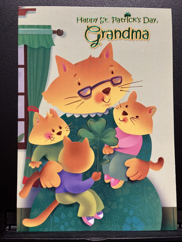 Grandma on St. Patrick's Day Greeting Card w/Envelope