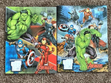 Marvel Avengers Bound Notebook 1 cm Graph Paper 40 Pages + Sticker Sheet NEW